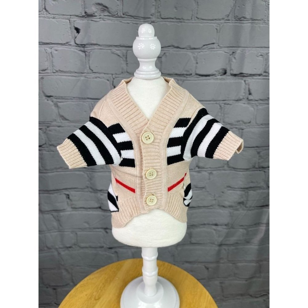 🥳HP🤩 Luxury pet cardigan | Pet cardigan with stripes